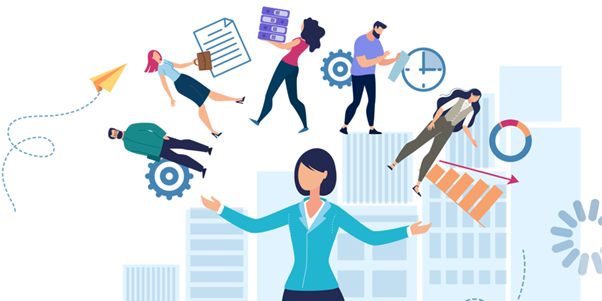 Image showing human resources adapting remote setups