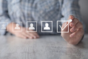 Image showing a bunch of employees working on human resource management