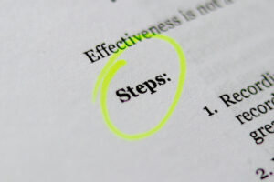 Image showing HR professional steps