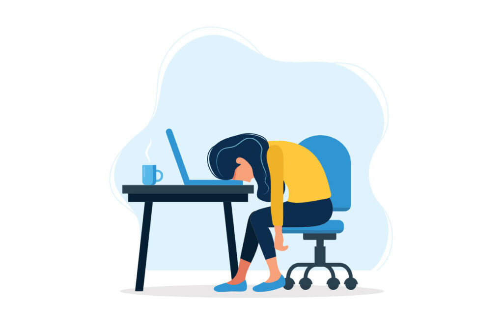 This image show a mental health during health.