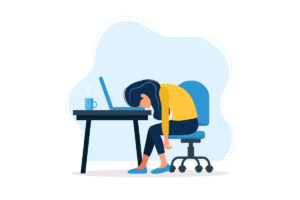 This image show a mental health during health.